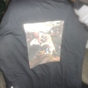 M&M'S Black Shirt with Tiger Print